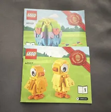 LEGO 40527 Easter Chicks Illustrated Instruction Manual Booklet English 2023