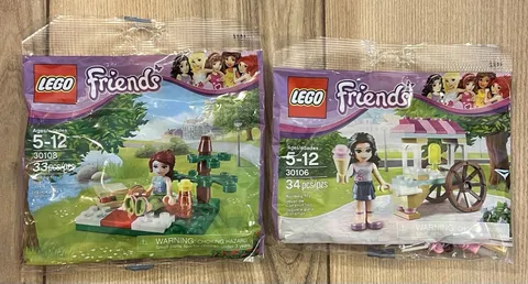 LEGO Friends Polybags Set 30106 30108 Emma Mia Lot Of 2 New