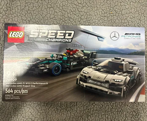 LEGO Speed Champions 76909 Mercedes-AMG F1 W12 & Project One 564 pcs Ages 9+ Box