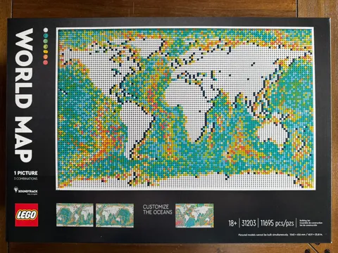 Lego Art WORLD MAP (31203), Brand New & Sealed