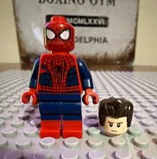 LEGO Marvel Spider-Man Minifigure Figure w/ Extra Head Piece Plastic