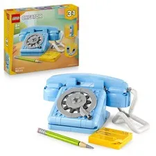 LEGO Creator 3in1 Retro Telephone Toy with Rotary Dial - Transforms into a 1980s