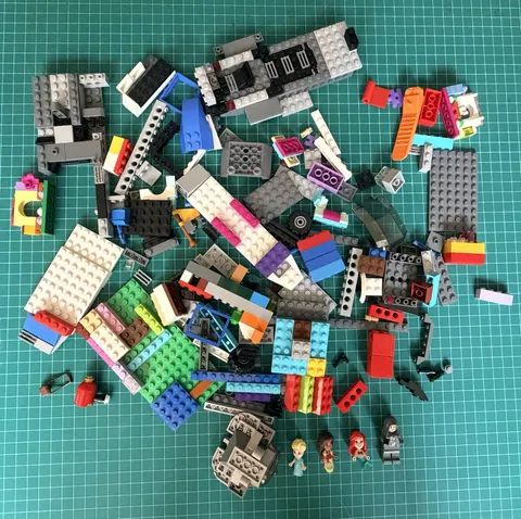 LEGO Bulk Parts Lot Disney Princess Star Wars Minifigs TIE Fighter Build Pieces