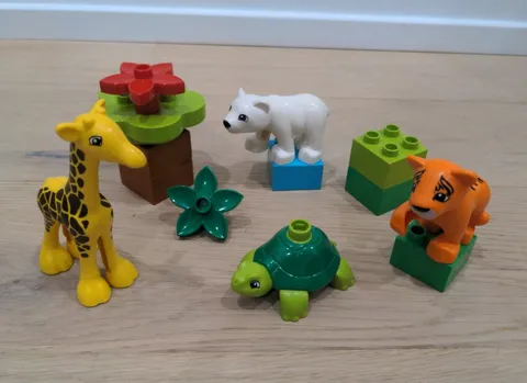 DUPLO LEGO Baby Animals 10801 Toy Around The World Giraffe Complete 13 pieces