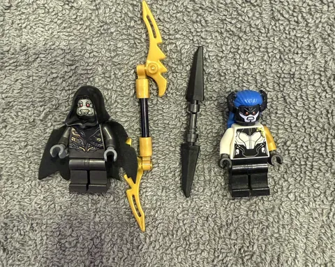 Lego Marvel Corvus Glaive and Proxima Midnight Minifigures💎 Perfect Condition 