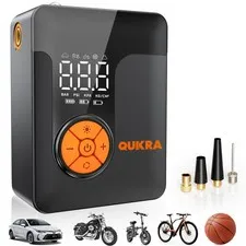 Quikra P011 Small Tire Inflator Portable Air Compressor 150Psi Smart Cordless