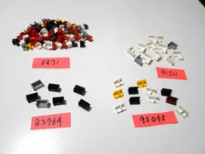 Lego 1x1 and 1x2 PANELS & CORNER PANELS.    6231,  23969, 93095, 91501.  185 pcs