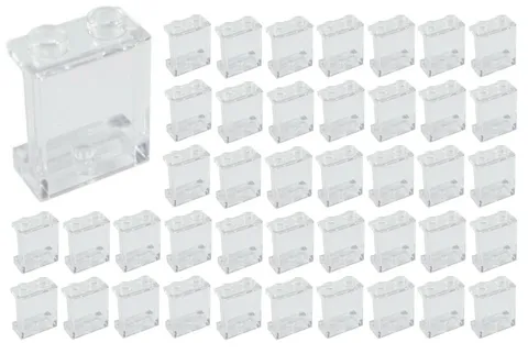 NEW LEGO Lot Of 50 1x2x2 Clear Panel with side supports