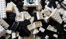 300++ LEGO Brick Building Plates Random Pieces / Parts Black & White Cleaned
