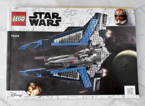 LEGO Star Wars Mandalorian Starfighter 75316 544pcs No Box Minifigures Manual