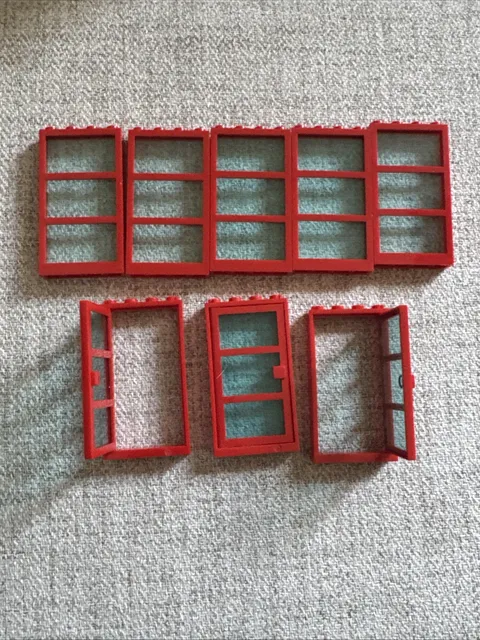 Lego Window 1 x 4 x 6 with 3 Panes. Lot Of 8.