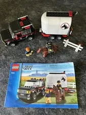 Lego 7635 Town City 4WD Truck with Horse Trailer Complete with Instructions 2009