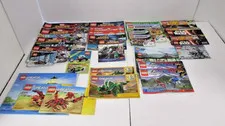 LOT of 32 LEGO Manual instruction Booklets MARVEL Minecraft CITY Star Wars