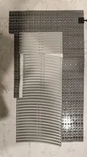 LEGO Train Tracks - 40 Dark Gray Rails 37 Base Plates 