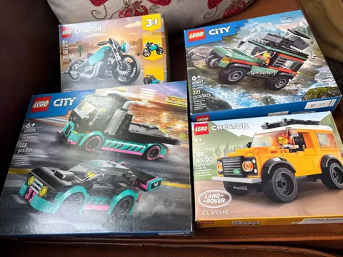 Lot Of Lego City And Creator Vehicles Complete Used