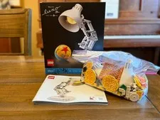 LEGO Ideas Disney Pixar Luxo Jr. Lamp 21357 Light Ball, Used, 100% Complete