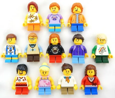 Lot Of 5 Lego Random Kid Minifigures Children Boys Girls Minifigs Toy Toys