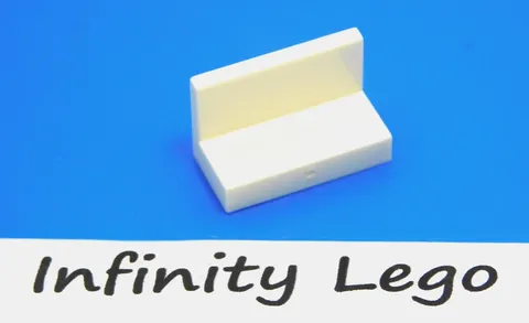 12 LEGO White Panel 1 x 2 (15714 30010 4865) - (12 Pieces)
