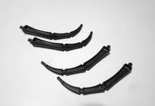 4X Lego 15107 Pearl Dark Gray Appendage Bony Large with Axle (Leg / Tail)