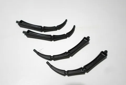 4X Lego 15107 Pearl Dark Gray Appendage Bony Large with Axle (Leg / Tail)
