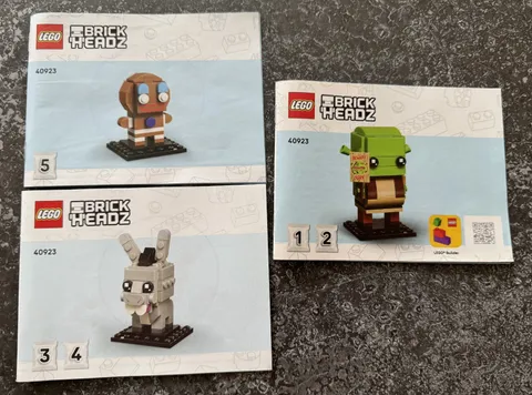 40923 LEGO INSTRUCTION BOOKS ONLY manuals for BrickHeadz Shrek