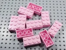 LEGO Lot of 10 Pink 2x4 Bricks BN
