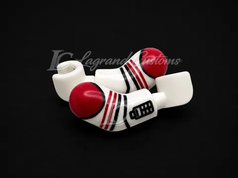 Lego Custom Pad Printed Compatible Clone Trooper Arms Red Style 3