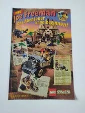 Rare Advertising Flyer Promotional Sheet LEGO System Joe Freeman 5928 5988 5938 1998