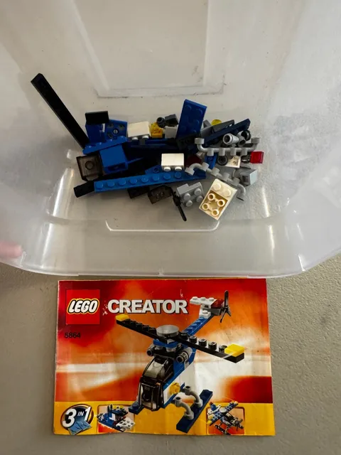 LEGO #5864 CREATOR - Mini Helicopter 3in1 100%