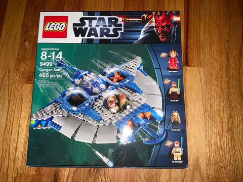 LEGO Star Wars GUNGAN SUB 9499 Retired Brand New Sealed Box 465PCS Queen Amidala