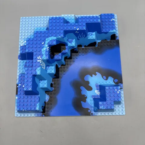LEGO 6024px1 Raised Baseplate 32x32 Blue Black Aquazone, Free Delivery!
