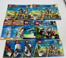 Bulk Lot 10 LEGO Instruction Manuals Booklets Chima Excellent