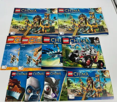Bulk Lot 10 LEGO Instruction Manuals Booklets Chima Excellent