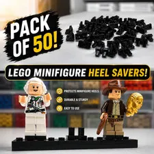 PACK OF 50 3d printed LEGO Minifigure Heel Savers!
