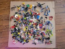 LEGO BIONICLE Assorted Bulk Lot 5.4 Lbs Parts Pieces + 2 Instruction Booklets