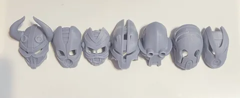 3D Printed Bionicle Masks-Karzahnis Collection
