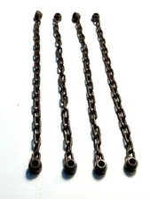 2 Vintage Lego Long Chain Brown 21 Links 16-17l (dots) Pirate Ship Rope 1999