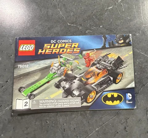LEGO DC Comics Super Heroes 76012 Batman: The Riddler Chase Manual Booklet