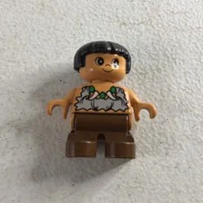 Lego Duplo Figure Kid Cave Girl vintage