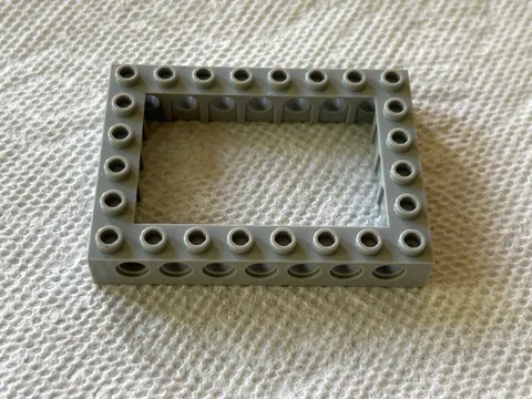 1 pcs LEGO Light Bluish Gray 6x8 Technic Open Center 32532 Brick Block Parts