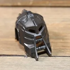 LEGO Hero Factory Mask Dual Sided (Drilldozer / Fire Lord) 92214 Pearl Dark Gray