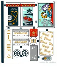 LEGO STICKER SHEET 41448 HEARTLAKE CITY MOVIE THEATER from set New & Genuine