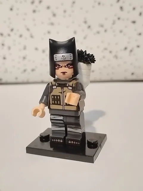 Naruto Shippuden Kankuro Lego Super Hero with black stand  Custominifigures 