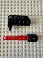 LEGO Projectile Launcher Black 32074c01 & Projectile Arrow Red 57028pb01