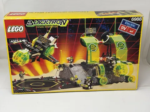 1991 LEGO Blacktron 6988 Alpha Centauri Outpost + Box & Manual - Incomplete Read