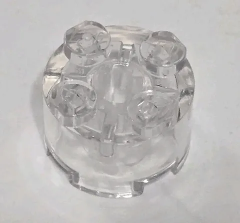 LEGO Parts - Trans-Clear Brick, Round 2 x 2 with Axle Hole - No 3941
