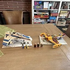 Asoka, New Republic And Enemy Starfighter Battle Lego Set 100% Complete.￼