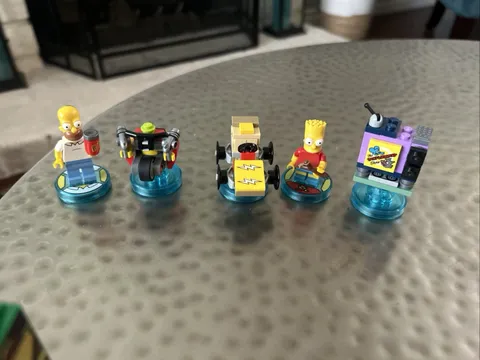 Lego Dimensions Lot Bart Simpson, Krusty the Clown, Homer Figures
