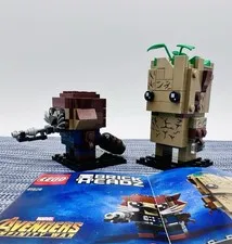 LEGO 41626 BrickHeadz Groot & Rocket Marvel Avengers w/ Manual - Assembled