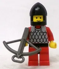 LEGO Castle 6059 cas161 Black Knights Scale Mail Red  1990 Minifigure